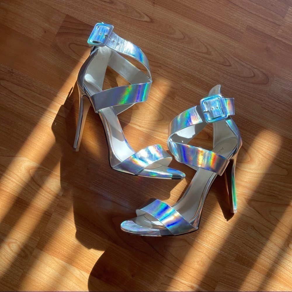 Aldo Ralevia Holographic Unicorn Sandals Size 10